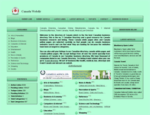 Tablet Screenshot of canadawebdir.com